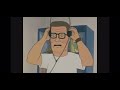 Hank hill listens to out here on the range