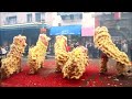 Yau Kung Moon Lion Dance Firecracker Finale