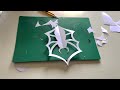 Araignée en papier 🕷️ How to make a Paper Spider 🕷️🖤 Tuto déco Bricolage Halloween 🕸️