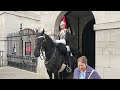 THE DAY STARTED SO WELL, THEN THESE IDIOTS ARRIVED AND THIS HAPPENED at Horse Guards!