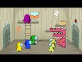 AMONG US | 어몽어스 Vs Creepy POU Madness & Double Monster Spider BOU'S Revenge | Among Us Animation