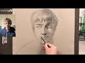 How to Draw a Portrait in Charcoal on Toned Paper Step by Step