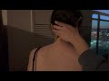 ASMR Neck Massage For Tension Relief | Tracing & White Noise (no talking)