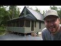 FINISHING The Outside of Our Cabin (Screen Porch & Siding) | E.p 11