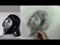 Dibujando retrato con Charcoal - Directo