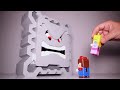 Lego Super Mario Thwomp Life-Sized Angry Block Speed Build by Bricker Builds