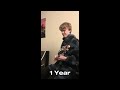 1 Year Guitar Progress ( Self Taught )