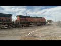 BNSF C44-9W 5316 Leads A Manifest With A Horn Salute In El Paso Texas 1-15-2023