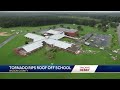 Tornado rips roof off middle school