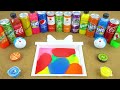 EXPERIMENT COCA Color Mixing Tray From Sprite, Fanta, Mtn Dew, Balloons Coca Cola and Mentos, Slime