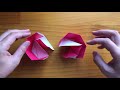 【折り紙・ペーパークラフト】折り紙4枚で作るふたつき六角形箱