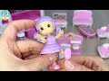ASMR/Unboxing Review of Miniature Cute Playset Pink Touring Car, Beauty Girl Doll and Pink Furniture
