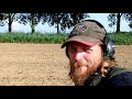 Metal detecting an onion field