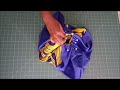 How to Sew Round handbag with BAMBOO handles - Tote bag with African Print Fabric