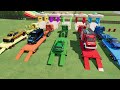 ALL POLICE CARS OF COLORS , COLOR MOTORS ! TRANSPORTING COLORED POLICE CARS with TRUCKS ! F.S.22