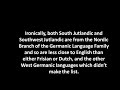 Which Languages sound the most like English?