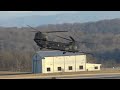 Pair of US Army MH-47G Chinooks (160th SOAR Nightstalkers) Departure from Tri-Cities Airport 16Feb22