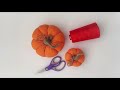 FABRIC PUMPKINS DIY - How to easy make fabric pumpkins?