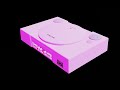 PlayStation 1 Pink - Blender 3D