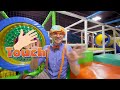 Learn Five Senses With Blippi at The Indoor Kids Playground | Educational Videos For Toddlers