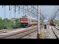 Single Line CROSSING Trains | Route Diverted TRAINS and Regular Express Trains | Indian Railways