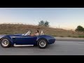 Cobra 427 engine sounds and acceleration - turn the volume up -