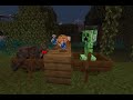 A Creeper and a Spider are singing some songs as they usually do