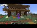 I Survived for 100 Days in HARDCORE Minecraft...