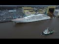 Superyacht Project BLUE launch - Lürssen shipyard