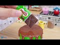 How to make Miniature Milo Cake in Real Life | Tiny Chocolate Cake Decorating by Miniature Cooking