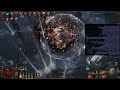 poe 15div budget mf chieftain and 7.5k+ wisp 20%delirious gameplay