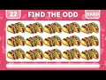 Find The ODD emoji (Easy, Medium, and Hard) 🍔 🌭 🍟 🍕 | Food Edition | Emoji Quiz