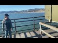 At the beautiful Santa Monica Pier in January