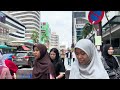 [4K 60fps HDR] KUALA LUMPUR | Bukit Bintang streets noon walk | July 2024 - Malaysia Walking Tour