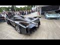 Pagani Huayra R Start-up and drive | Goodwood Festival of Speed 2022