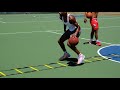 Ladder Drills While Using a Basketball
