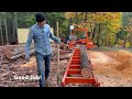 Milling Lumber for Off Grid Cabin on Woodmizer LT15 Sawmill