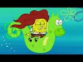 SpongeBob Characters Doing Human Things for 10 Minutes! 🧑‍🌾 | Nickelodeon UK