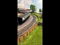 High Speed Model Trains Passing