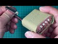 HOW TO CHANGE MASTER LOCK COMBINATION CODE