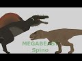 Megabeast Spino vs Tyrannosaurus Rex - Sticknodes Fight Animation