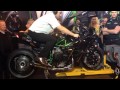 Kawasaki h2r on dyno