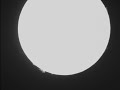 Plane transit over H Alpha Sun with Prominences