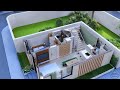 (7x9 Meters) Modern Small House Design | 3 Bedrooms Cabin House Tour | an Original Design