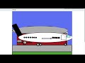 Boeing 737 landing at an airport I made in Scratch