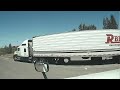 How not to exit the truckstop. Massive failure by this driver.