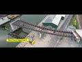Gull Wing Bridge, South Approach Viaduct Arrival & Installation 2023