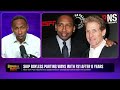 Stephen A Smith Reacts to Skip Bayless Being Fired