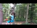 Maddy 10th birthday zip line