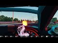 RX-7 Flame boi driven by drift sim n00b extroadinaire.